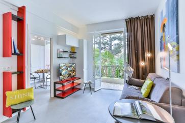 Grand T1 luxueux 2 minutes de la mer - Parking